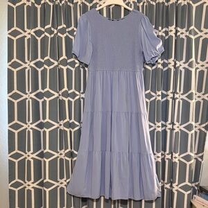 Elegant Blue Midi Dress